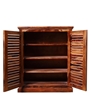 Picture of Solid Wood  2 Door Shoe Rack in Honey Finish