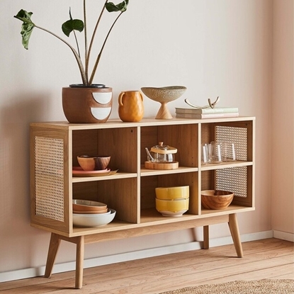 Picture of Cogent Cane Lowline Bookcase