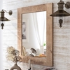 Picture of Furniture of America Druze Rustic Wood Decorative Mirror in Natural