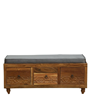 Picture of Solid  Teak Wood Ottoman In Provincial Teak Finish