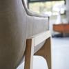 Picture of Yolo -  armchair in solid oak and cheyenne leather