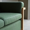 Picture of Yaman - Solid Acacia sofa and dark green fabric