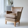 Picture of Rama - armchair in solid oak and cheyenne leather