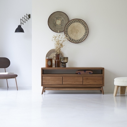 Picture of Glassy - Solid Teak Wood TV Cabinet