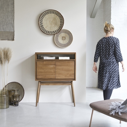 Picture of Glassy - solid acacia sideboard 80 cm