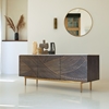 Picture of Clara -  buffet in solid mango wood and terrazzo 180 cm