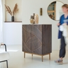 Picture of Clara -  solid mango wood and terrazzo sideboard 80 cm