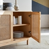 Picture of Runnel - solid Accacia and rattan buffet 160 cm