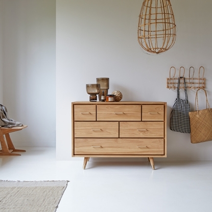 Picture of Taint - solid teak chest of drawers