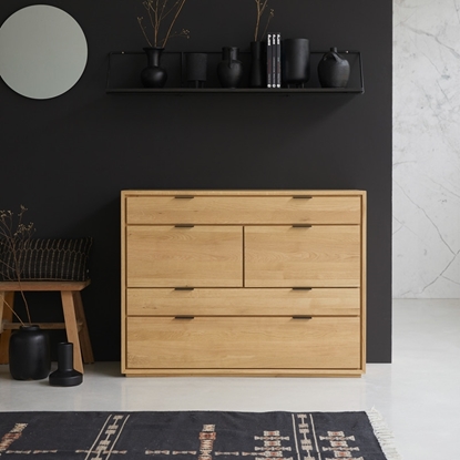 Picture of Tarn - chest of drawers made of solid Accacia