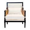 Picture of Sheesham Wood Upholstered Cane Arm Sofa Chair