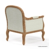 Picture of Rustic Solid Wood Upholstered Accent Chair