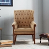 Picture of Solid Wood Tufted Accent Armchair