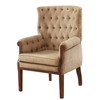 Picture of Solid Wood Tufted Accent Armchair