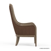 Picture of Solid Wood Transitional Upholstered Accent Chair