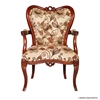 Picture of Sheesham Wood Handcrafted Upholstered Arm Chair