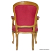 Picture of Sheesham Wood Rococo Style Upholstered Accent Chair