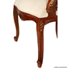 Picture of Sheesham Wood Louis XIV Upholstered Arm Chair