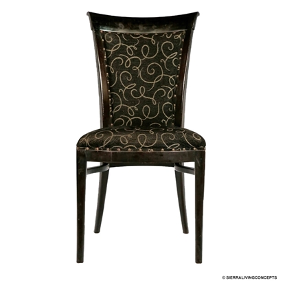 Picture of Sheesham Wood Upholstered Accent Chair