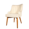 Picture of Rustic Teak Wood Mid-century Upholstered Arm Chair