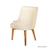 Picture of Rustic Teak Wood Mid-century Upholstered Arm Chair