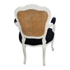 Picture of Black & White Accent Arm Chair