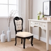 Picture of Solid Wood Upholstered Tufted Dining Accent Chair