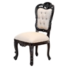 Picture of Solid Wood Upholstered Tufted Dining Accent Chair