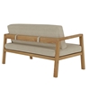 Picture of Solid Wood Outdoor 3 Seater Sofa