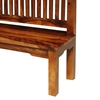 Picture of Solid Wood Rustic 57" Bench w Back