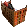 Picture of Solid Wood Bench Sofa Couch Storage Chest Furniture