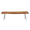 Picture of Solid Wood Bench with Iron Legs