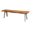 Picture of Solid Wood Bench with Iron Legs