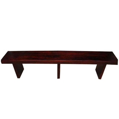 Picture of Solid Wood Bench with Iron Legs