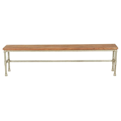 Picture of Solid Wood Iron Industrial Narrow Bench