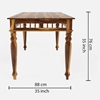 Picture of Rinika Six Seater Dining Table in Provincial Teak