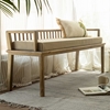 Picture of Mustang Solid Wood Bench In Natural Finish