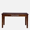 Picture of Sheesham Wood 6 Seater Dining Set in Provincial Teak Finish with Bench