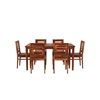 Picture of Danta Rosewood 6 Seater Dining Table With Set Of 6 Chairs In Teak Finish