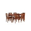 Picture of Danta Rosewood 6 Seater Dining Table With Set Of 6 Chairs In Teak Finish