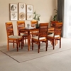 Picture of Rinika Six Seater Dining Set In Honey Oak Finish