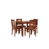 Picture of Claire Rosewood 4 Seater Dining Table With Set Of 4 Chairs In Honey Oak Finish