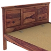 Picture of Stainfleld Solid Wood King Size Bed In Teak Finish