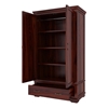 Picture of Dyson Solid Sheesham Wood 2 Door 1 Drawer Wardrobe In Mahogany Finish