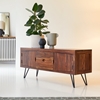 Picture of Kelpie Solid Sheesham Wood TV Unit  2 Drawer 2 Door  In Provincial Teak Finish