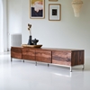 Picture of Rubaan Solid Sheesham Wood TV Unit In Honey Oak Finish