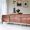 Picture of Rubaan Solid Sheesham Wood TV Unit In Honey Oak Finish