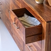 Picture of Rossen Solid Sheesham Wood Sideboard with 2 Door 8 Drawer in Provincial Teak Finish