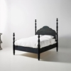 Picture of Tiana Solid Wood , Non Storage Bed In Black Finish