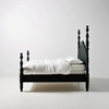 Picture of Tiana Solid Wood , Non Storage Bed In Black Finish